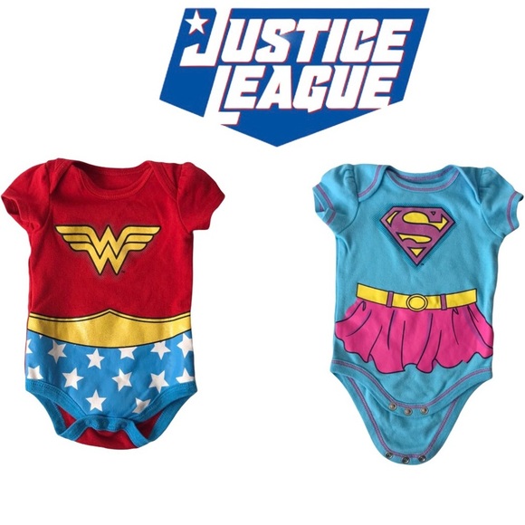 Justice League Other - Justice League Baby Girl Bodysuits
